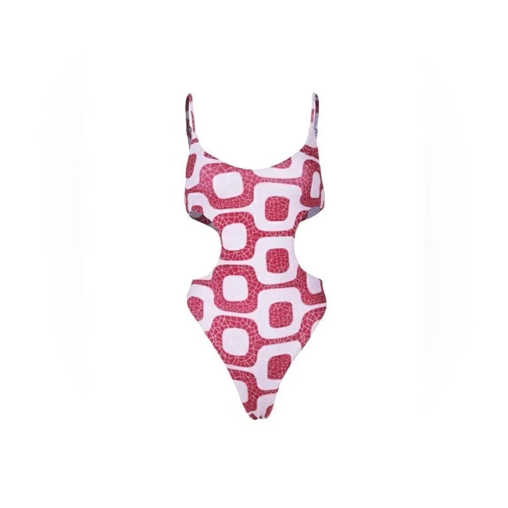 NWT FREE PEOPLE MELLO THE LABEL CUT OUT ONE PIECE SWIMSUIT